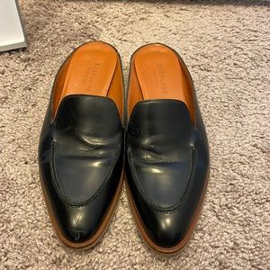 Everlane Black Leather Mules Loafers Size 7